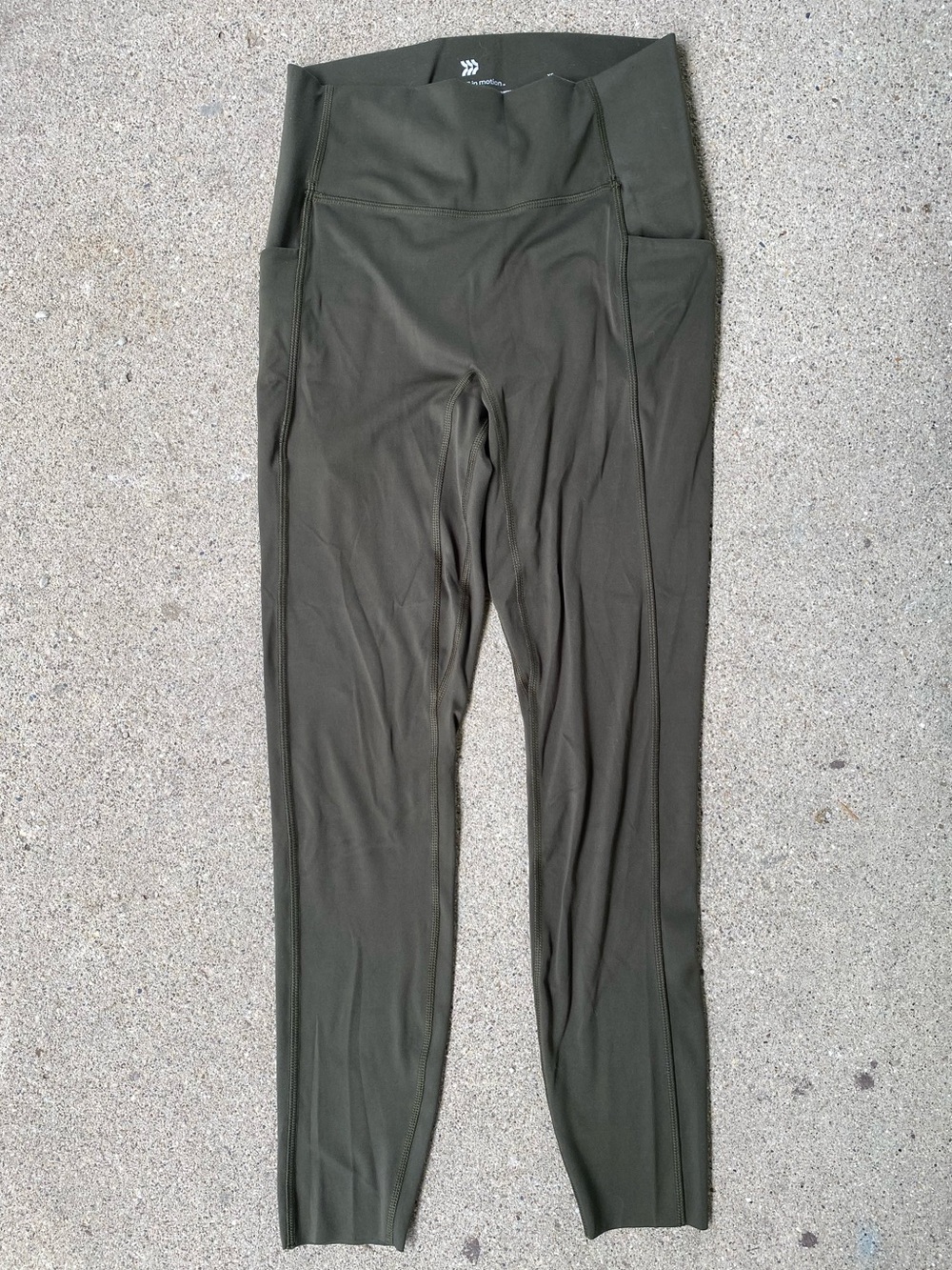 all in motion Olive Green High-Waist Leggings with pockets